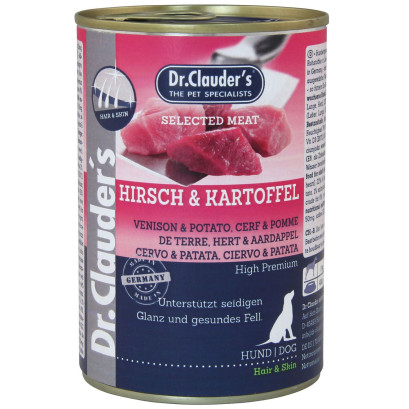 Вологий корм Dr.Clauder’s Selected Meat Venison & Potato з олениною та картоплею 400 г 
