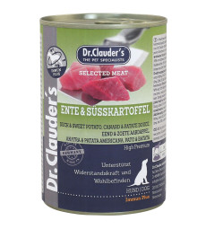 Вологий корм для собак Dr.Clauder's Selected Meat Duck & Sweet Potato з качкою та солодкою картоплею 400 г