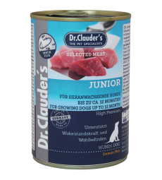 Вологий корм Dr.Clauder’s Selected Meat Junior для цуценят 400 г