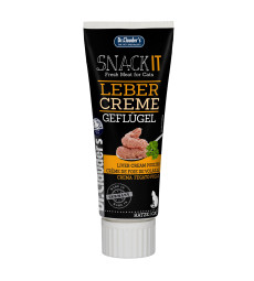 Крем-снек з Куркою та печінкою для котів Dr.Clauder's Snack IT Liver Cream Poultry for cats 75 г