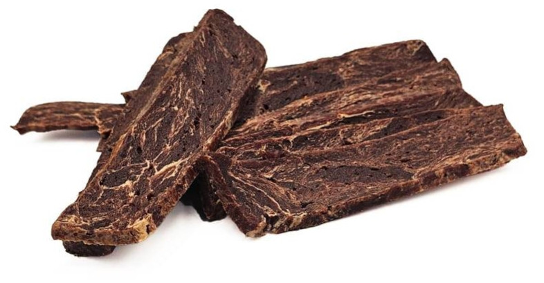 Ласощі для собак Стріпси з конини мармурові Healthy snack SM-011, 500 г