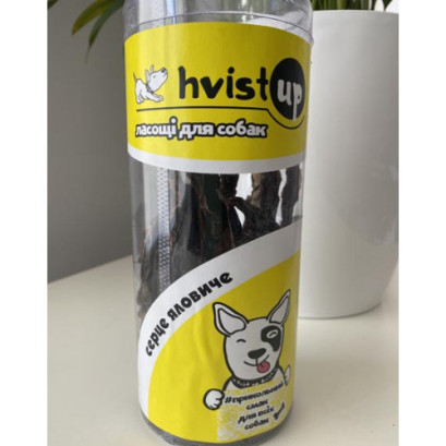Сушене серце яловиче HvistUp для собак 100 г