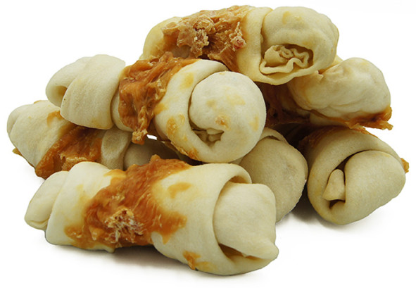 Ласощі для собак Кістка в'язана з куркою Healthy snack NS-121, 500 г