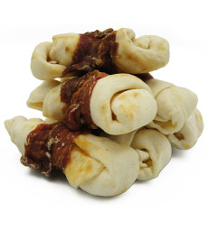 Ласощі для собак Кістка в'язана з качкою Healthy snack NS-122, 500 г