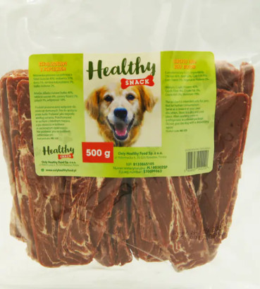Ласощі для собак Яловичий бекон з куркою Healthy snack NS-123, 500 г