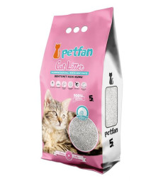Наповнювач для котячого туалету PETFAN BABY POWDER Бентонітовий із запахом дитячої пудри 5 л