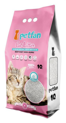 Наповнювач для котячого туалету PETFAN BABY POWDER Бентонітовий із запахом дитячої пудри 10 л