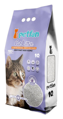 Наповнювач для котячого туалету PETFAN LAVENDER Бентонітовий із ароматом лаванди 10 л