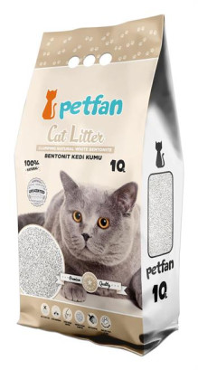 Наповнювач для котячого туалету PETFAN NATURAL Бентонітовий натуральний без запаху 10 л