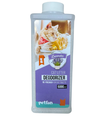 Дезодоратор Petfan для котячого туалету з ароматом лаванди, 500 г