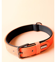 Ошийник для собак Fida Collar leash M 30-40 см жовтогарячий