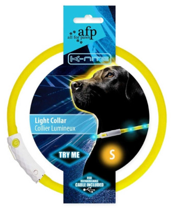Нашийник для собак що світиться, Light Collar AFP 3305, розмір S, 12 см