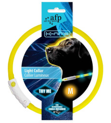 Нашийник для собак що світиться, Light Collar AFP 3306, розмір M, 16.5 см