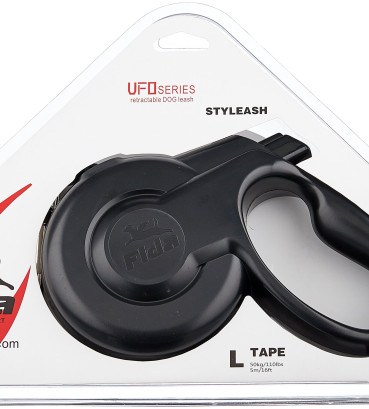 Повідець-рулетка Fida Styleash A-5M Tape L 5 м чорний