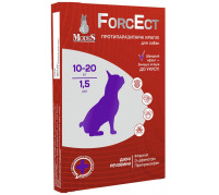 Краплі Modes ForcEct протипаразитарні для собак вагою 10-20 кг, 1.5 мл, ціна за 3 піпетки