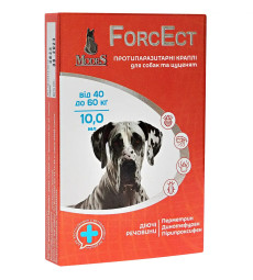 Краплі протипаразитарні Modes ForcEct ФорсЕкт для собак вагою 40-60 кг, 10 мл, 3 піпетки