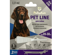 Краплі на холку від бліх, кліщів і гельмінтів Palladium Pet Line the One для собак вагою від 20 до 30 кг
