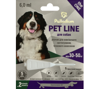 Краплі на холку від бліх, кліщів і гельмінтів Palladium Pet Line the One для собак вагою від 30 до 50 кг
