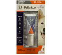 Краплі на холку проти бліх, кліщів і комарів Palladium Strong Effect для собак вагою 20-40 кг