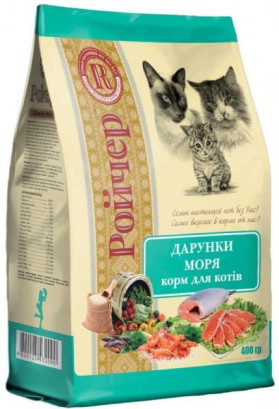 Сухий корм для котів Ройчер Дарунки моря 400 г