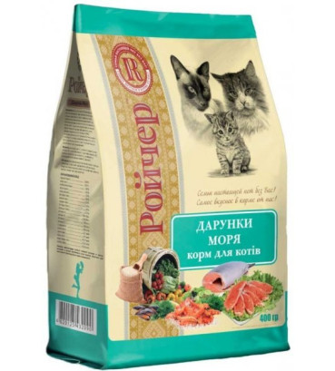 Сухий корм для котів Ройчер Дарунки моря 400 г