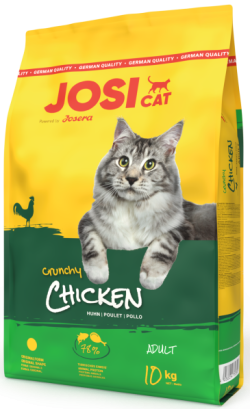 Сухий корм Josera JosiCat Adult Crunchy Chicken для дорослих кішок, з ніжним м'ясом свійської птиці 10 кг