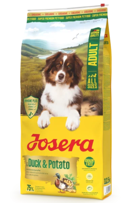 JOSERA Едалт з качкоюта картоплею (Ente & Kartoffel) беззерновий для всіх порід 12.5 кг