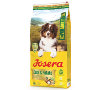 JOSERA Едалт з качкоюта картоплею (Ente & Kartoffel) беззерновий для всіх порід 12.5 кг