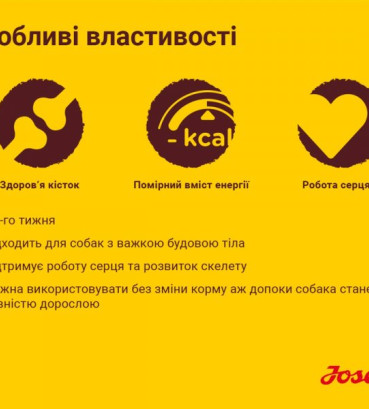 Josera Кідс Юніор для середніх та великих порід для цуценят та юніорів 900 г
