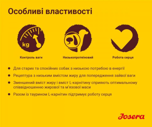 Josera Баланс Сеньйор для всіх порід для літніх та малоактивних собак 12.5 кг