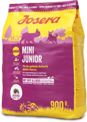 Сухий корм для цуценят малих порід Josera MiniJunior з качкою і рисом 900 г