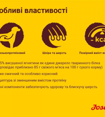 Josera Едалт з ягнятиною та рисом (Lamm&Reis) для всіх порід 3 кг