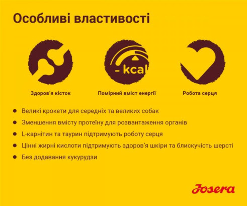 Сухий Корм JOSERA Optiness зі зменшеною кількістю протеїну 900 г