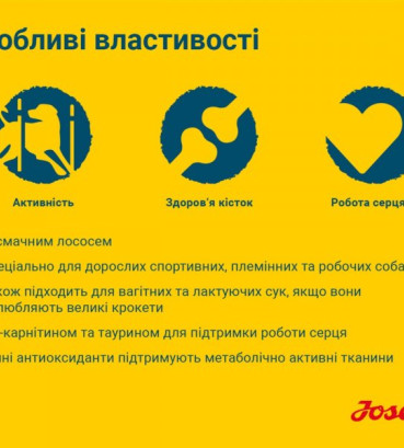 JOSERA Хай Протеїн Едалт (High Energy) з куркою для всіх порід 3 кг