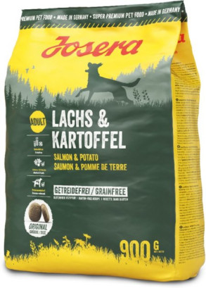 Сухий корм для дорослих собак JOSERA Lachs & Kartoffel беззерновий з лососем 900 г