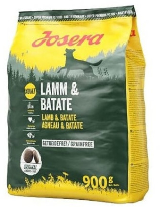 Сухий корм для дорослих собак JOSERA Lamm & Batate беззерновий з ягням 900 г