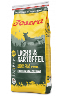 Сухий корм для дорослих собак JOSERA Lachs & Kartoffel беззерновий з лососем 15 кг