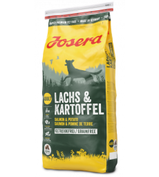 Сухий корм для дорослих собак JOSERA Lachs & Kartoffel беззерновий з лососем 15 кг