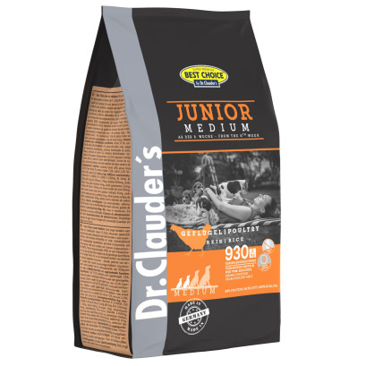 Сухий корм Dr.Clauder's Best Choice Junior Medium для цуценят малих і середніх порід 350 г