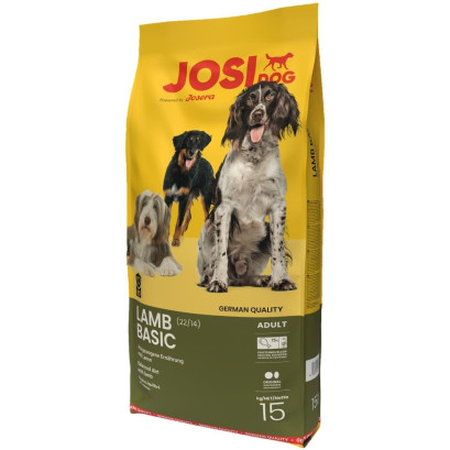 Сухий корм для цуценят JosiDog Lamb Basic з м'ясом ягняти 15 кг