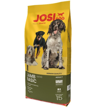 Сухий корм для цуценят JosiDog Lamb Basic з м'ясом ягняти 15 кг