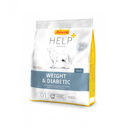 Сухий корм для собак Josera Help Weight & Diabetic Dog підтримка при ожирінні та діабеті 900 г