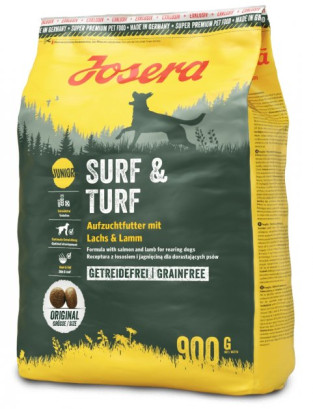 Сухий корм для цуценят Josera Surf & Turf Junior з ягнятиною та лососем 900 г
