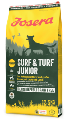 Сухий корм для цуценят Josera Surf & Turf Junior з ягнятиною та лососем 12.5 кг