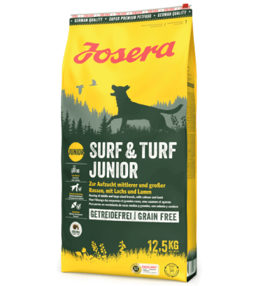 Сухий корм для цуценят Josera Surf & Turf Junior з ягнятиною та лососем 12.5 кг