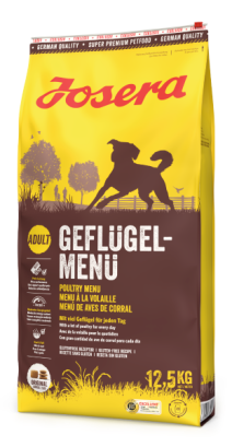 Сухий Корм JOSERA Geflügel-Menü з великим вмістом м‘яса домашньої птиці 12.5 кг