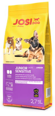 Сухий корм для цуценят JosiDog Junior Sensitive з м'ясом домашньої птиці 2.7 кг
