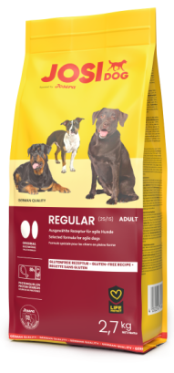 Сухий корм для дорослих собак Josi Dog Regular з м'ясом домашньої птиці 2.7 кг