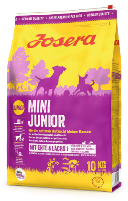 Сухий корм для цуценят малих порід Josera MiniJunior з качкою і рисом 10 кг