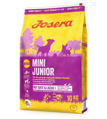 Сухий корм для цуценят малих порід Josera MiniJunior з качкою і рисом 10 кг